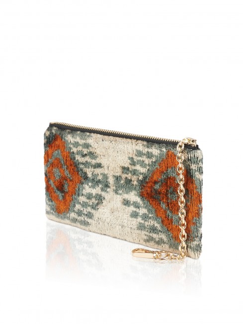 Шелковая (Бахмаль) ключница Grand (L) OCULI TERAE! (Глаза земли!) Key_OCULI TERAE!/L